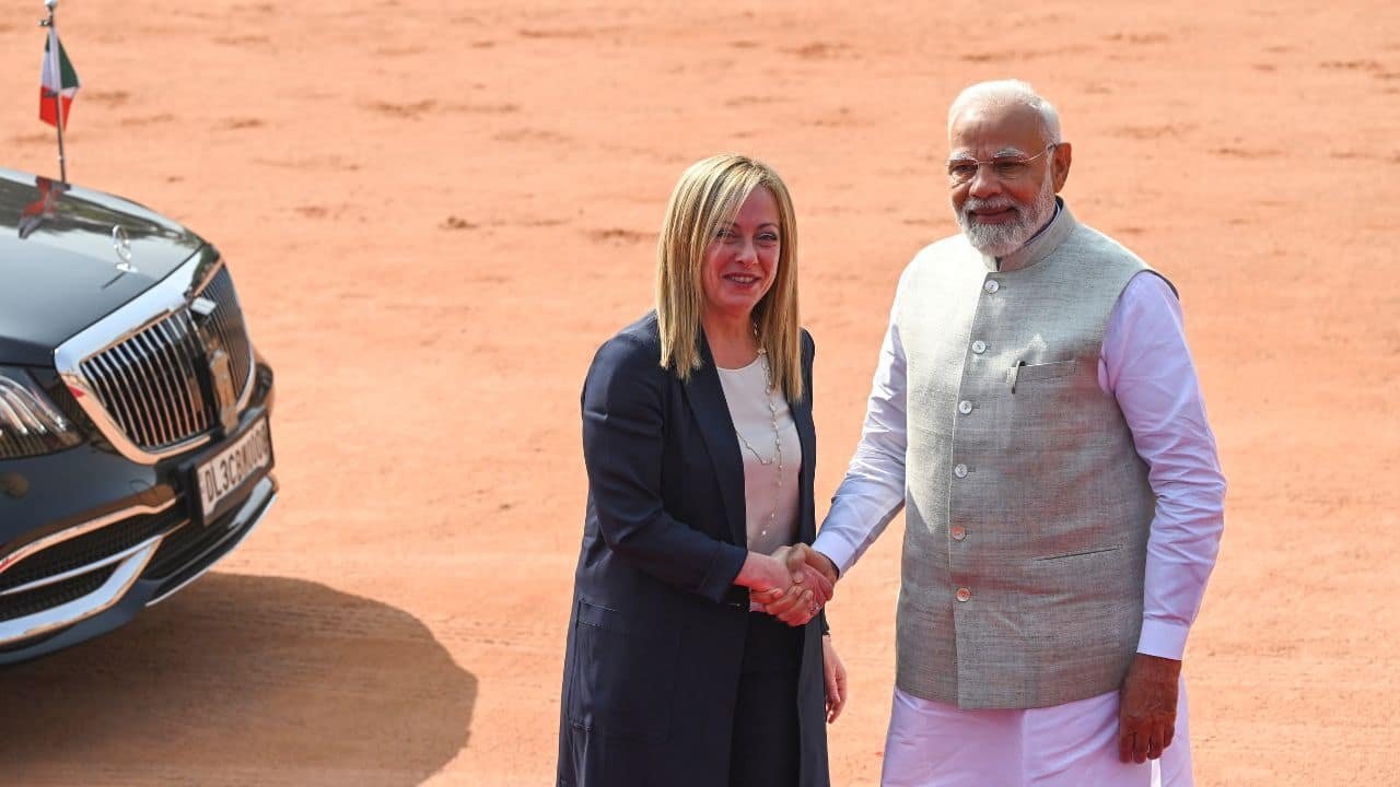 India and Italy are celebrating 75 years of establishment of diplomatic relations this year. The multi-faceted bilateral relationship is based on shared cultural values, commitment to foster economic growth, collaboration in the fields of green energy, science and technology, defence and marked by convergence on regional and global issues, the External Affairs Ministry has said. (Image: AP) (With inputs from agencies)