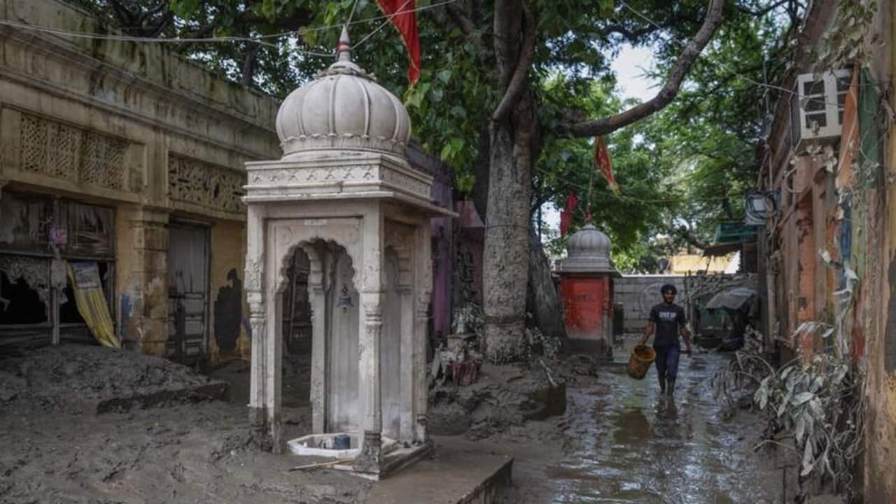 Sunil Sharma, a priest living in the area, said all his electronic items had been damaged, while his bags and clothes were swept away altogether. (Source: Reuters)