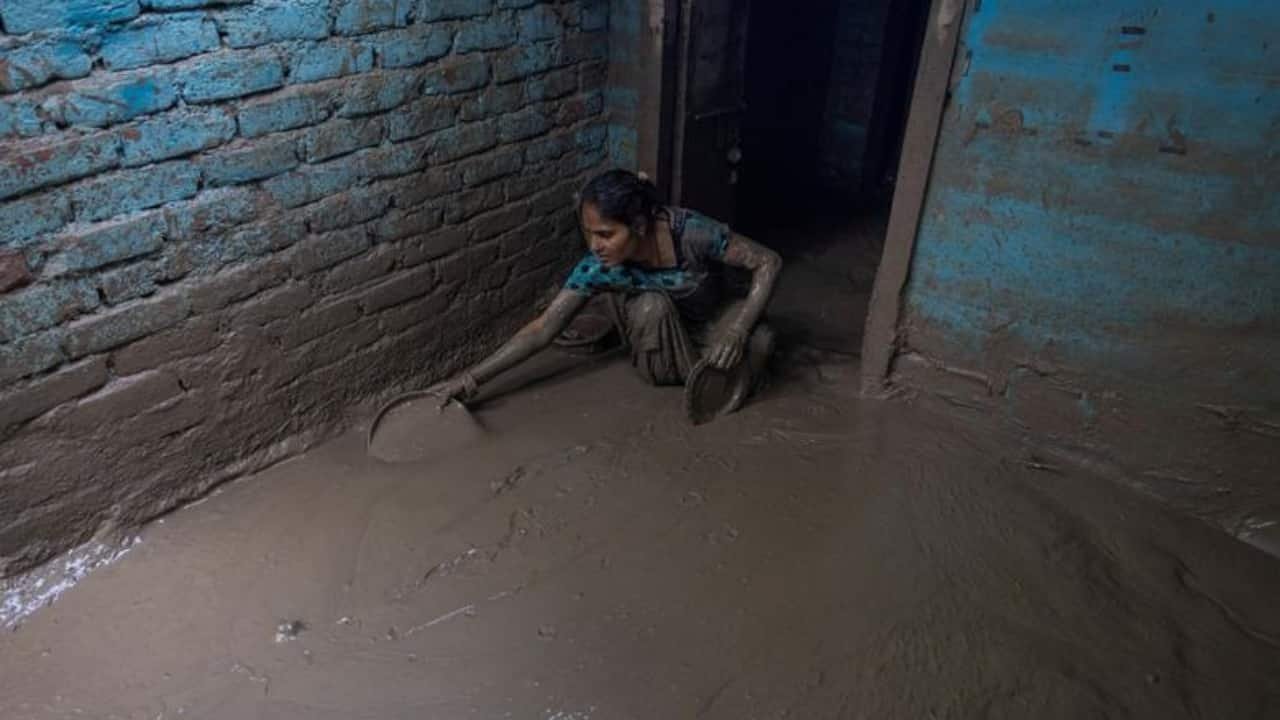 Increased water pressure damaged the regulator of a drain carrying floodwater to the Yamuna, causing water to return to the city and flood key areas, including around the iconic Red Fort and near the ITO area, where several government and private offices are located. (Source: Reuters)